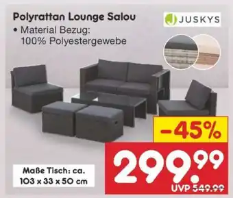 Netto Marken-Discount Polyrattan Lounge Salou Angebot