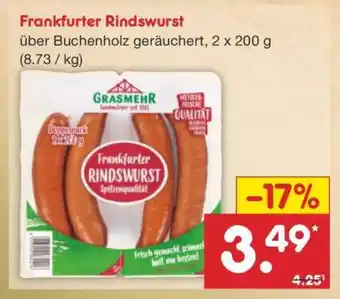 Netto Marken-Discount Frankfurter Rindswurst Angebot