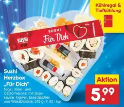 Netto Marken-Discount Sushi Herzbox „Für Dich“ Angebot