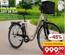 Netto Marken-Discount City E-Bike Z517 28 Zoll Angebot