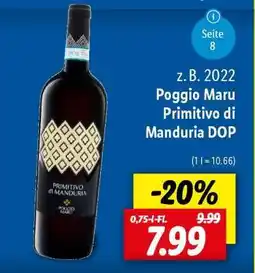 Lidl Poggio Maru Primitivo di Manduria DOP Angebot