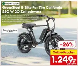 Netto Marken-Discount GreenStreet E-Bike Fat Tire California 250 W 20 Zoll schwarz Angebot
