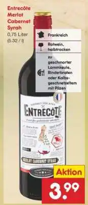 Netto Marken-Discount Entrecôte Merlot Cabernet Syrah Angebot