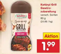 Netto Marken-Discount Kotányi Grill Gewürzzubereitung Angebot