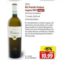 Lidl Bio Pratello Perbere Lugana DOC vegan Angebot