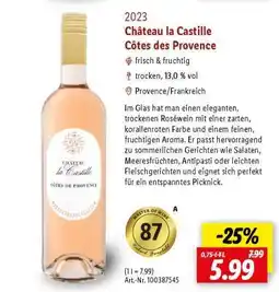 Lidl Château la Castille Côtes des Provence Angebot