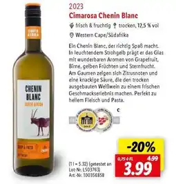 Lidl Cimarosa Chenin Blanc Angebot