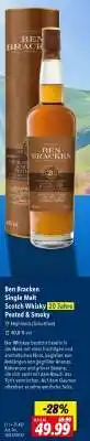 Lidl Ben Bracken Single Malt Scotch Whisky 20 Jahre Peated & Smoky Angebot