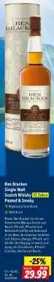 Lidl Ben Bracken Single Malt Scotch Whisky 12 Jahre Peated & Smoky Angebot