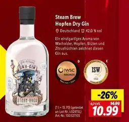Lidl Steam Brew Hopfen Dry Gin Angebot