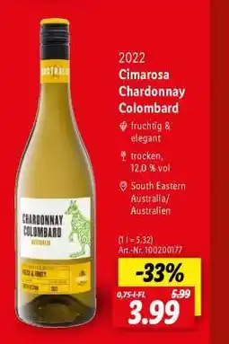 Lidl Cimarosa Chardonnay Colombard Angebot