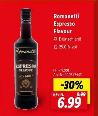 Lidl Romanetti Espresso Flavour Angebot