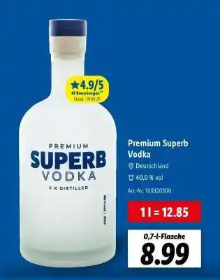 Lidl Premium Superb Vodka Angebot