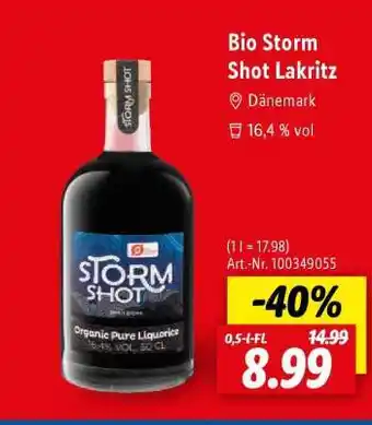 Lidl Bio Storm Shot Lakritz Angebot