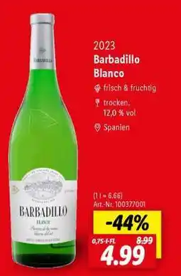 Lidl Barbadillo Blanco Angebot