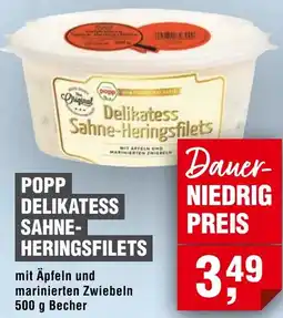 Handelshof Popp delikatess sahneheringsfilets Angebot