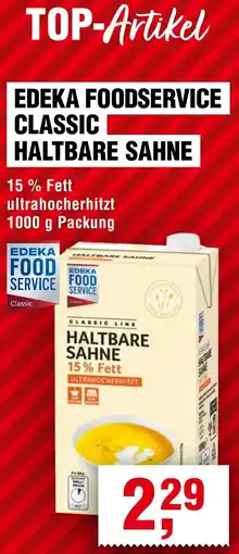 Handelshof Edeka foodservice classic haltbare sahne Angebot