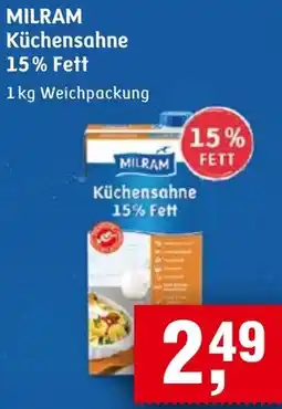 Handelshof MILRAM Küchensahne 15% Fett Angebot