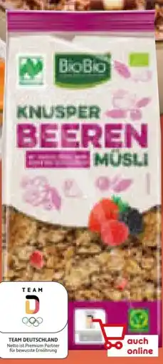 Netto Marken-Discount BioBio Bio-Knusper Beeren Müsli Angebot