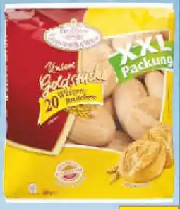 Netto Marken-Discount Coppenrath & Wiese Unsere Goldstücke Weizen-Brötchen XXL Angebot