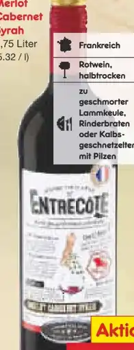 Netto Marken-Discount Weingut Gourmet Père & Fils Entrecôte Merlot Cabernet Syrah Angebot