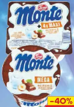 Netto Marken-Discount Zott Monte Milchcreme & Schoko-Nuss Angebot