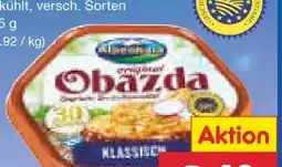 Netto Marken-Discount Alpenhain Original Obazda Klassich Angebot