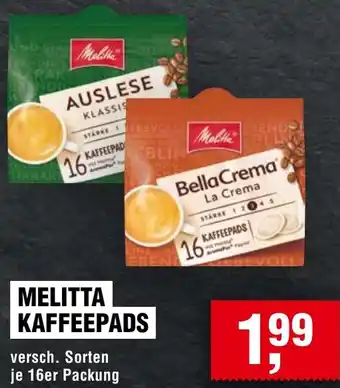 Handelshof Melitta kaffeepads Angebot