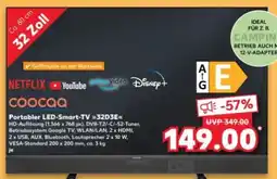 Kaufland Coocaa Portabler LED-Smart-TV 32D3E Angebot