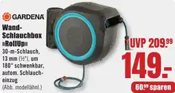 B1 Discount Baumarkt GARDENA Wand Schlauchbox RollUp Angebot
