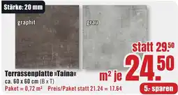 B1 Discount Baumarkt Terrassenplatte Taina Angebot