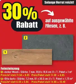 B1 Discount Baumarkt Feinsteinzeug Angebot