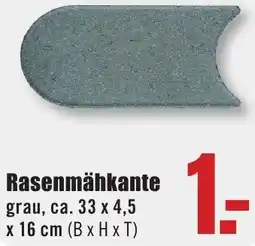 B1 Discount Baumarkt Rasenmähkante Angebot