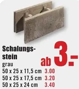 B1 Discount Baumarkt Schalungsstein Angebot
