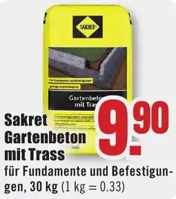 B1 Discount Baumarkt Sakret Gartenbeton mit Trass Angebot