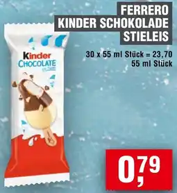 Handelshof Ferrero kinder schokolade stieleis Angebot