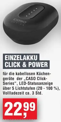Handelshof Caso einzelakku click & power Angebot