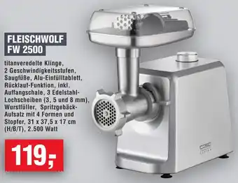Handelshof Caso fleischwolf fw 2500 Angebot