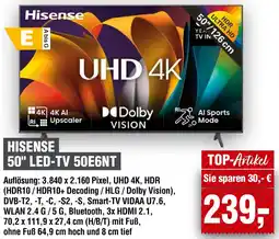 Handelshof Hisense 50" LED-TV 50E6NT Angebot