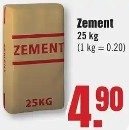 B1 Discount Baumarkt Zement Angebot