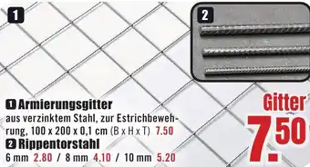 B1 Discount Baumarkt Armierungsgitter Angebot