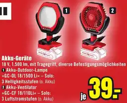 B1 Discount Baumarkt Einhell Akku-Geräte Angebot