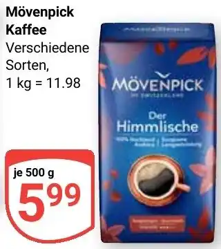 Globus Mövenpick Kaffee Angebot