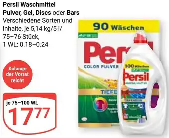 Globus Persil Waschmittel Pulver, Gel, Discs oder Bars Angebot
