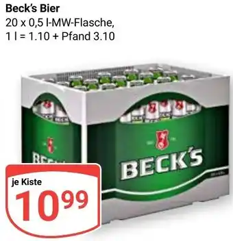 Globus Beck's Bier Angebot