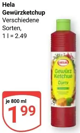 Globus Hela Gewürzketchup Angebot