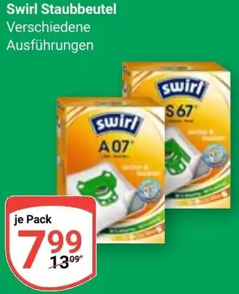 Globus Swirl Staubbeutel Angebot