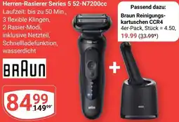 Globus BRAUN Herren-Rasierer Series 5 52-N7200cc Angebot