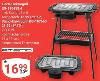 Globus Emerio Tisch-Elektrogrill BG-110458.4 Angebot