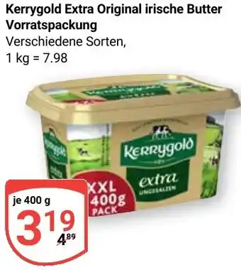 Globus Kerrygold Extra Original irische Butter Vorratspackung Angebot